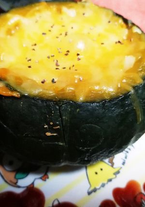 ミニかぼちゃのまるごとグラタン-レシピのメイン写真
