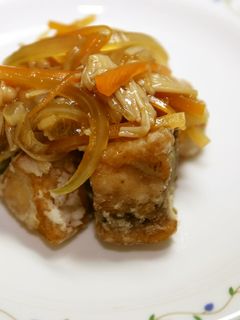 ぶりの野菜あんかけ☆枚方市給食-レシピのメイン写真