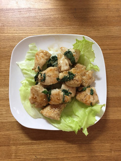 ささみと大葉のゴマポン酢炒め-レシピのメイン写真
