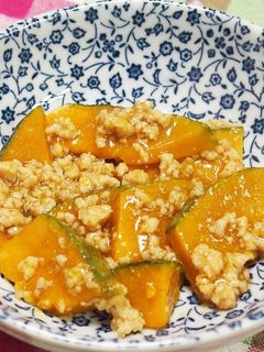 かぼちゃの鶏そぼろあん-レシピのメイン写真