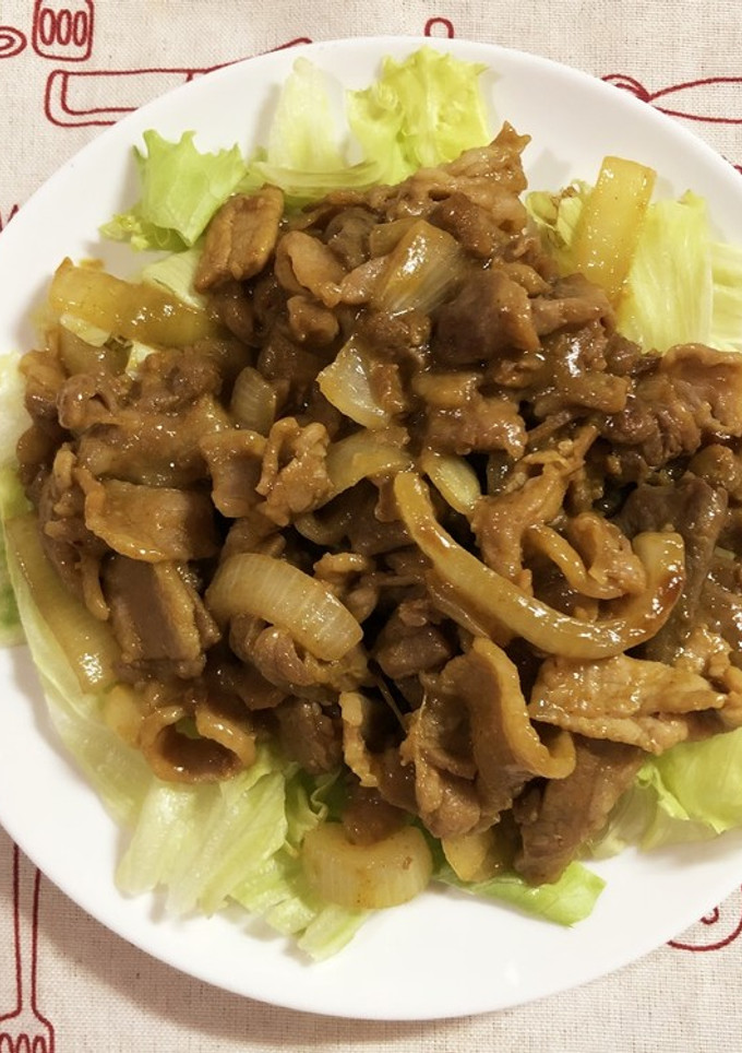 焼肉のたれで簡単！豚肉玉ねぎのカレー炒め-レシピのメイン写真