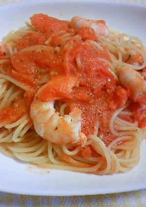 海老とトマトのパスタ-レシピのメイン写真