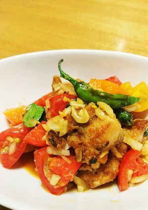 チキンとトマトのピリ辛合え-レシピのメイン写真