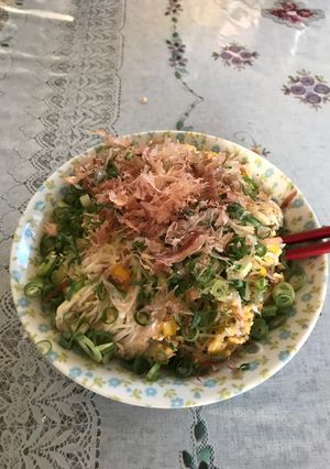 簡単・美味しい「素麺チャンプルー」-レシピのメイン写真