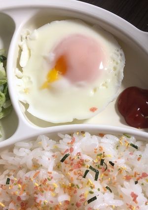 レンジで簡単！目玉焼き☆-レシピのメイン写真