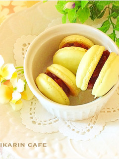 粒あんの和風マカロン-レシピのメイン写真