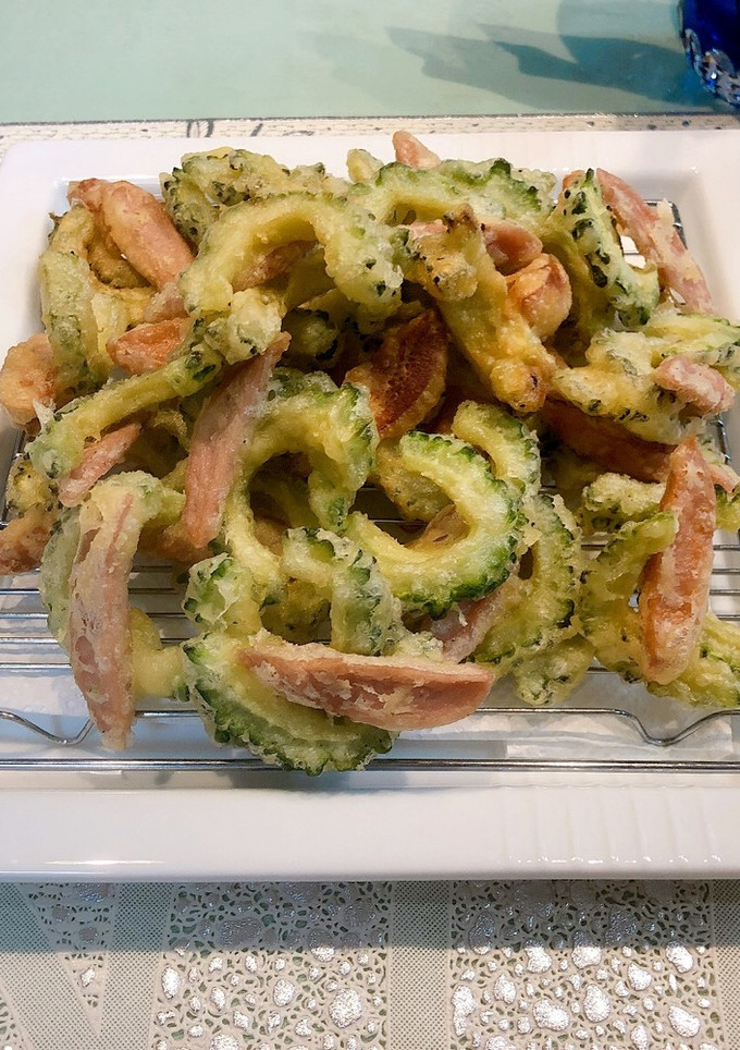 ゴーヤと魚肉ソーセージのかき揚げ-レシピのメイン写真