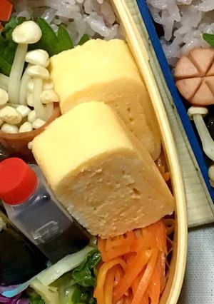 お弁当にふんわり綺麗な卵焼き-レシピのメイン写真