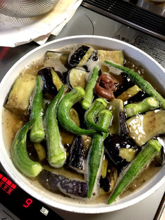 お茄子とオクラの梅干し煮-レシピのメイン写真