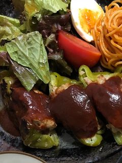 ピーマンの肉詰め 幼児食 ふわふわ-レシピのメイン写真