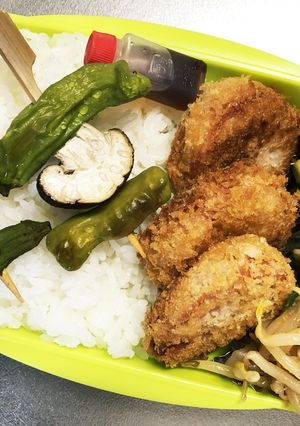 旦那弁当152♥ハムカツ弁当!-レシピのメイン写真