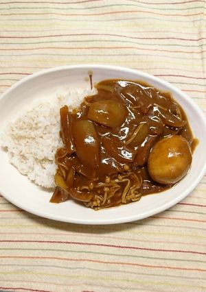 ヘルシーな！玉子まるごと！きのこカレー-レシピのメイン写真