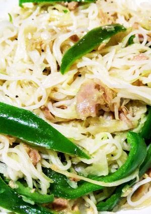 ツナ缶と野菜の簡単そうめんチャンプルー！-レシピのメイン写真