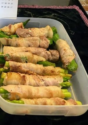 アスパラの豚肉巻き　バタポン味-レシピのメイン写真