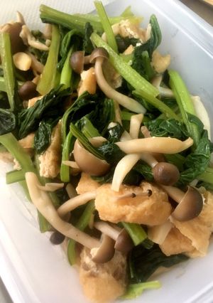 常備菜 小松菜とキノコと油揚げ-レシピのメイン写真