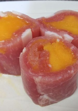 簡単美味・冷凍マンゴーで生ハム巻き-レシピのメイン写真