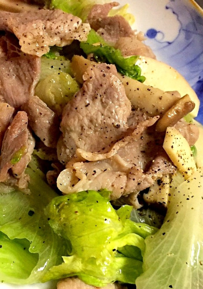 豚肉とレタスのさっぱり炒め-レシピのメイン写真