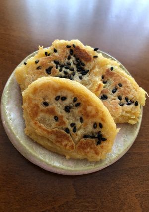HMで簡単離乳食！さつまいものおやき風★-レシピのメイン写真