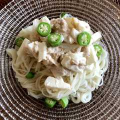 รูปของ 梨とシーチキンのそうめん