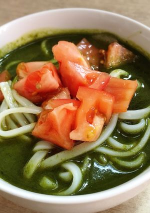 簡単バジルうどん（そうめんもOK）-レシピのメイン写真