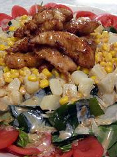 ささみの唐揚げカレー風味サラダ★-レシピのメイン写真