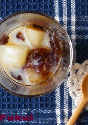 【滑らか☆】洋梨とふわとろコーヒーゼリー-レシピのメイン写真