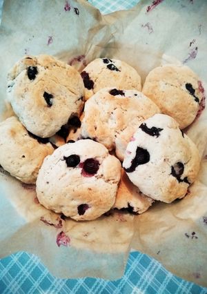 生ブルーベリー＆半熟バナナスコーン-レシピのメイン写真