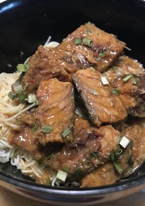 味噌サバ素麺-レシピのメイン写真