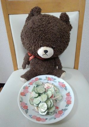 カニカマキュウリのまよぽんあえ！-レシピのメイン写真