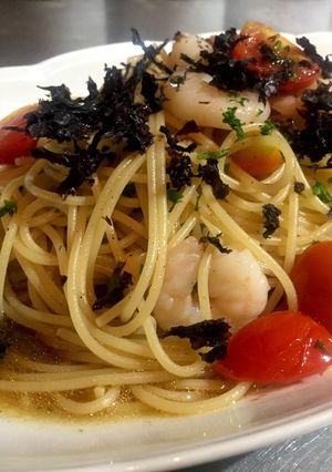 岩のりが決め手の簡単和風パスタ-レシピのメイン写真