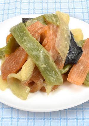 ☆三色こんにゃくの茄子みそ炒め☆-レシピのメイン写真