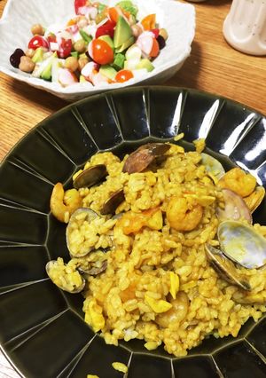 カレーリゾット風パエリア-レシピのメイン写真