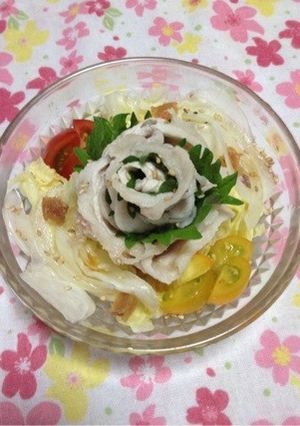豚しゃぶでお花咲かせたい♪-レシピのメイン写真