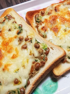 簡単☆納豆トースト(^o^)/-レシピのメイン写真