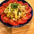 レンジで簡単!とろとろ茄子と鶏のサラダ☻