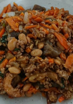 リメイク大豆の煮物でキーマカレー-レシピのメイン写真
