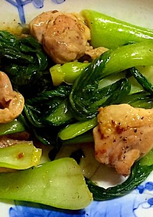 鶏肉と青梗菜炒め-レシピのメイン写真