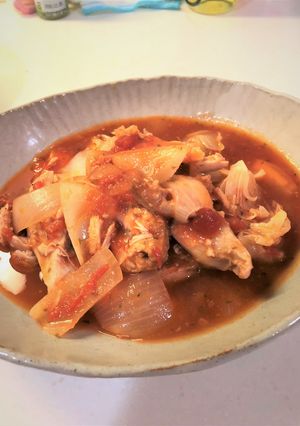 超簡単コストコ余りチキンのトマト煮-レシピのメイン写真