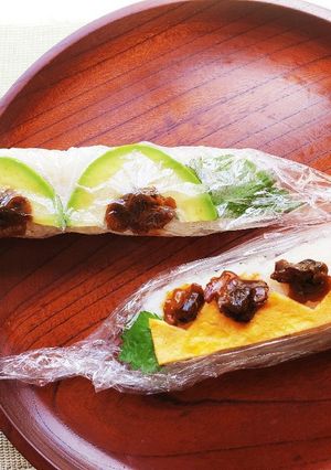 菜園レシピ！赤貝缶で！簡単スティック寿司-レシピのメイン写真