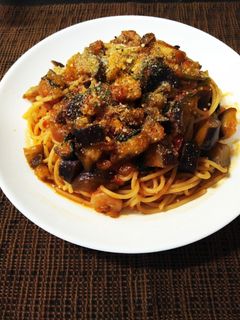 茄子とトマトのスパゲッティー-レシピのメイン写真