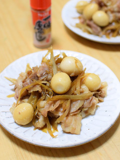 豚バラごぼう。メインはうずらの卵-レシピのメイン写真