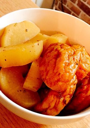 魚河岸揚げと大根の煮物♡茅乃舎だし-レシピのメイン写真