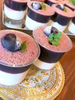 ぶどうゼリーとヨーグルトのムース-レシピのメイン写真