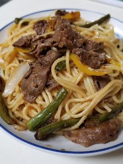 焼肉のタレで簡単牛肉パスタ-レシピのメイン写真