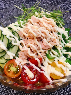 ぶっかけサラダそうめん-レシピのメイン写真