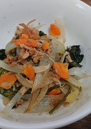 素材の美味しさ✨ツナと彩り野菜の蒸し炒め-レシピのメイン写真