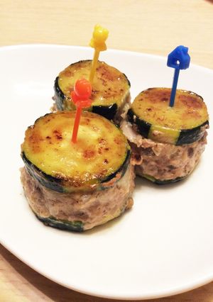 【お弁当】ズッキーニのはさみ焼き-レシピのメイン写真