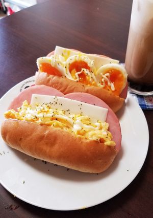 ハムとチーズのたまごロールパン-レシピのメイン写真