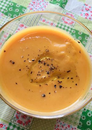 かぼちゃと人参のポタージュスープ♡-レシピのメイン写真