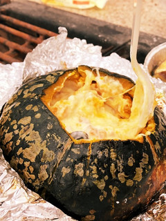 BBQで、カボチャの丸ごとホイル焼き-レシピのメイン写真